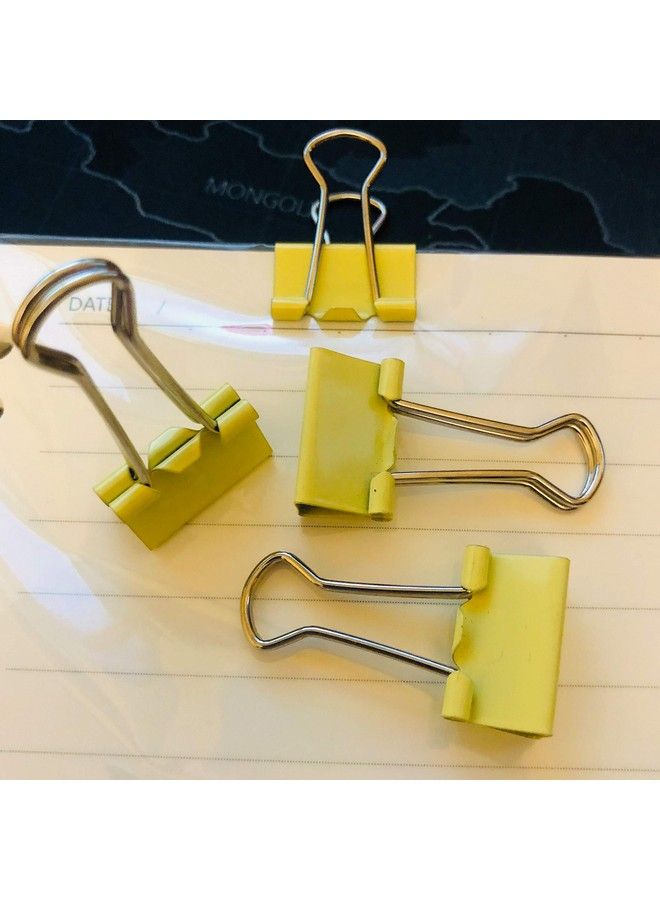 nctinystore Binder Clips Small Metal Clamp 3 4 In (0.75 Inch)(Small Yellow 120 Count) - Image 5
