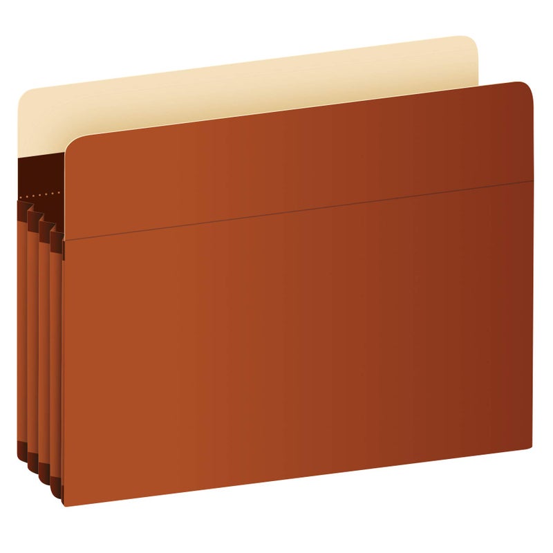 TOPS Pendaflex Expanding Accordion File Pockets, Extra Durable, Expands 3.5", Legal Size, Reinforced with Dupont Tyvek Material, 10/Box (15423), Brown - Image 1