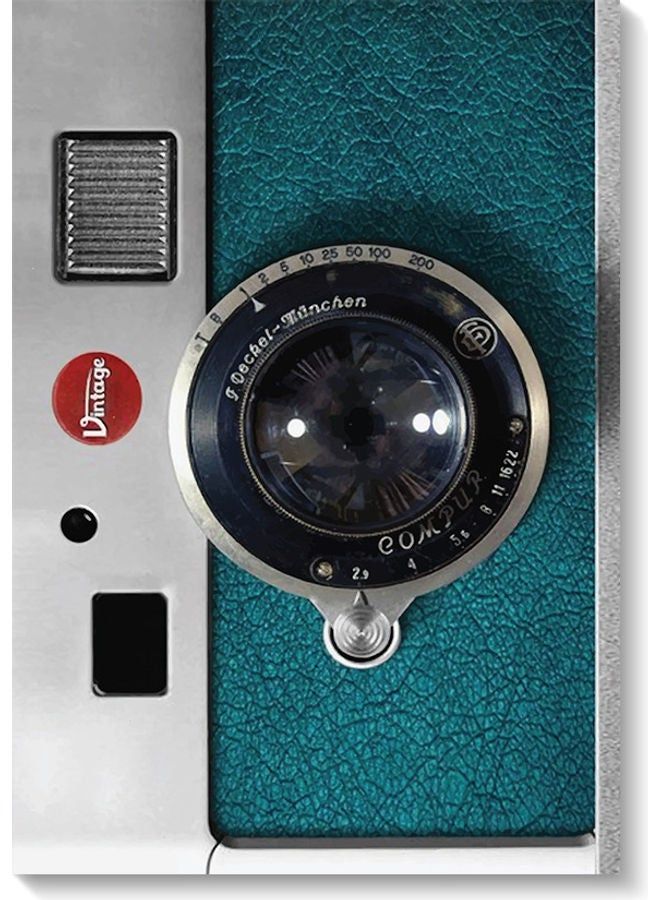 RYN Camera Wall Art Painting Multicolour 40x60cm - Image 1