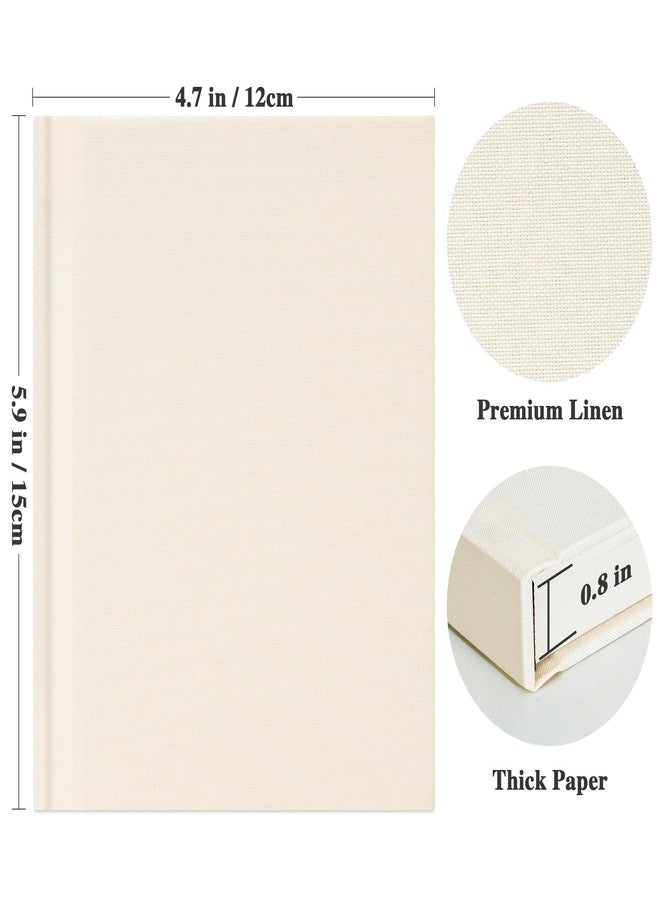 Vienrose Polaroid Photo Album with Writing Space - 2x3 Photo Album for Instax Mini & Polaroid Go, 26 Pockets Wedding Travel Scrapbook, Small Linen Album for Instant Photos, Beige - Image 4