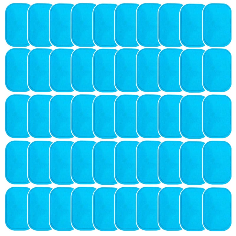 KASBEE ABS Gel Pads 50PCS Muscle Stimulator Pads Replacement for Ultimate Muscle EMS Toner Abdominal Belt Belly Thigh Flab Arm Leg Waist Workout Trainer Machine