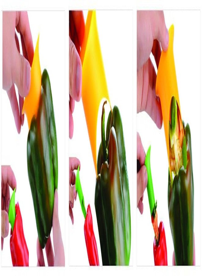 Bright Kitchen 2 pcs Pepper Corer Twist to Core & Seed Stuffed Bell Chili Jalapeno Cut Small - Image 2