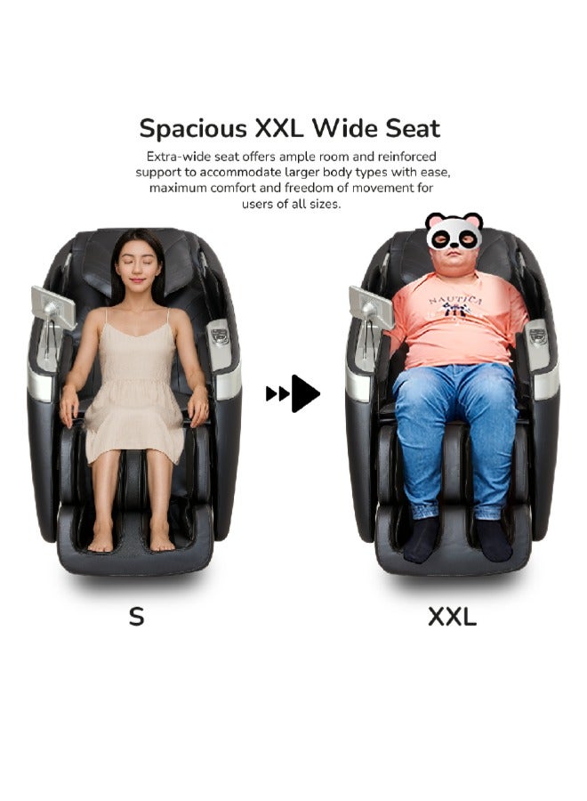 SERENO LIFE NOVA Full Body 3D Massage Chair with SL Track, Heat Therapy, Zero Gravity Recline, AI Voice Control, Bluetooth, 18 Auto Modes & Foot Reflexology - Image 4