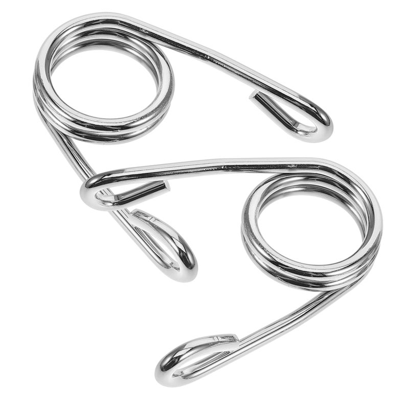 Zinc Alloy Motorcycle Seat Springs Wide Silver Saddle Mounting Springs - Image 2