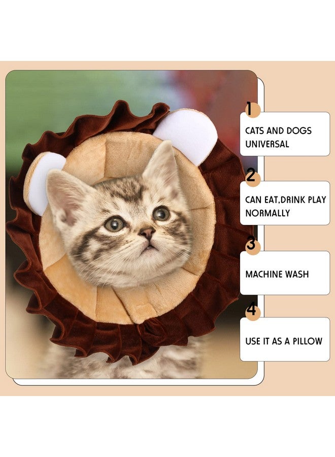 Leifide Soft Cat Cone Puppy Dog Recovery Collar Comfortable Pet Neck Lightweight Adjustable Protective Cone for Cat Kitten Prevent Licking Wounds - Image 4
