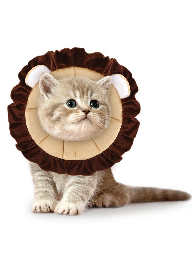 Leifide Soft Cat Cone Puppy Dog Recovery Collar Comfortable Pet Neck Lightweight Adjustable Protective Cone for Cat Kitten Prevent Licking Wounds - Image 1