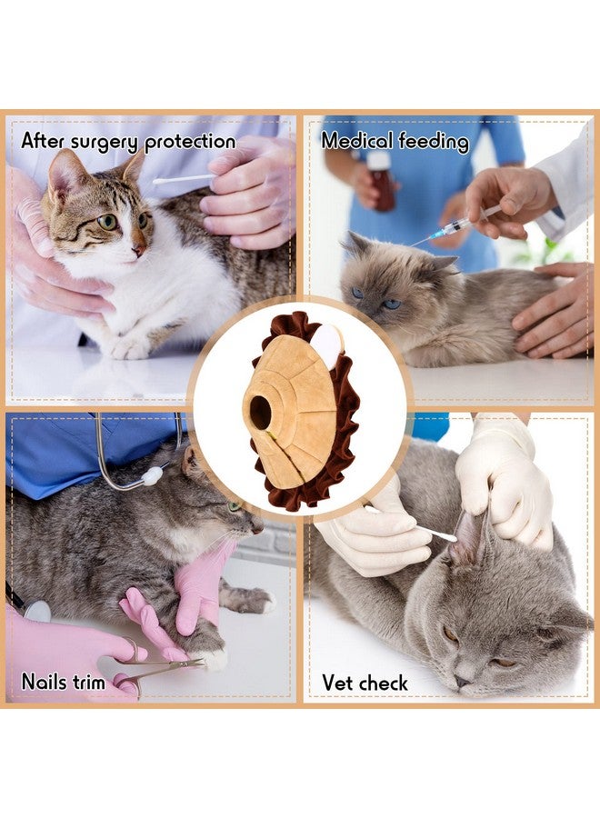 Leifide Soft Cat Cone Puppy Dog Recovery Collar Comfortable Pet Neck Lightweight Adjustable Protective Cone for Cat Kitten Prevent Licking Wounds - Image 5