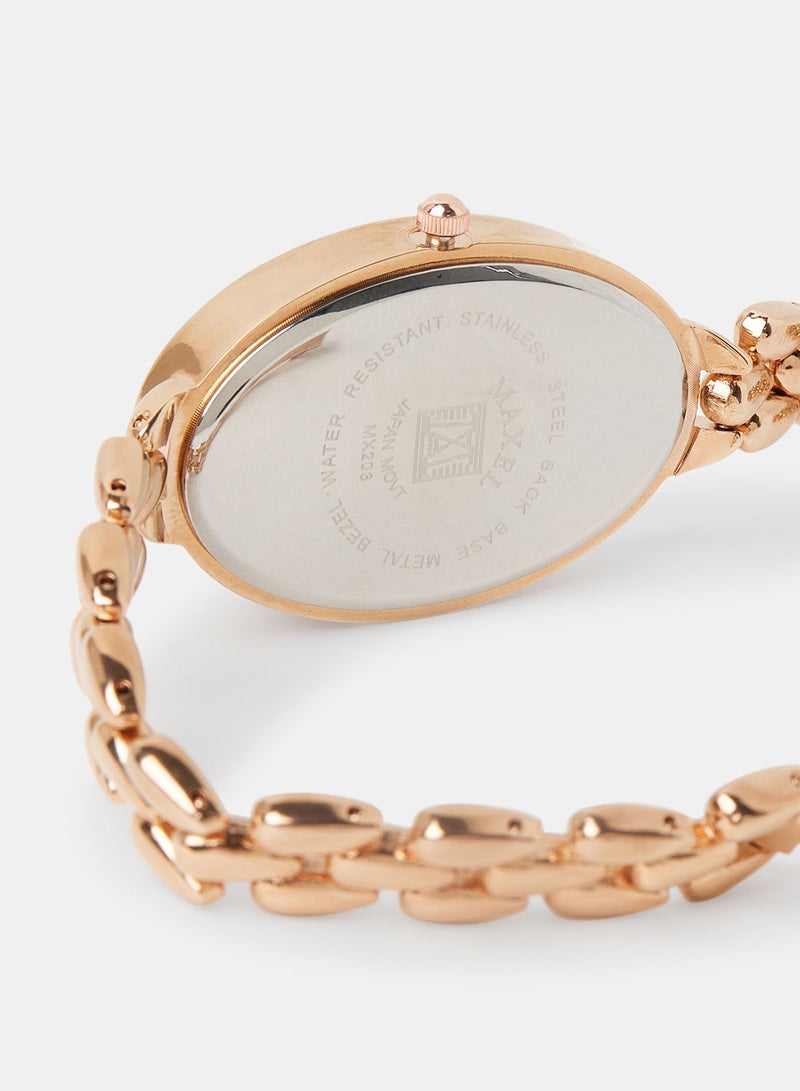 Maxel Women's Trendy Analog Wrist Watches MX49 - 28mm - Image 4