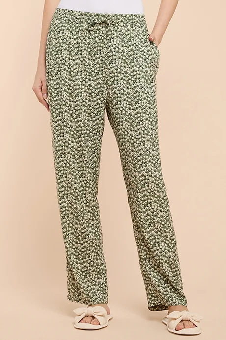 أر أند بي Patterned Pyjama Pants with Drawstring Waist