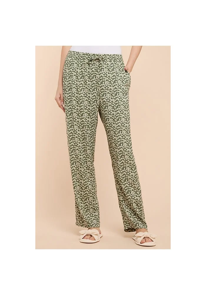 R&b Patterned Pyjama Pants with Drawstring Waist