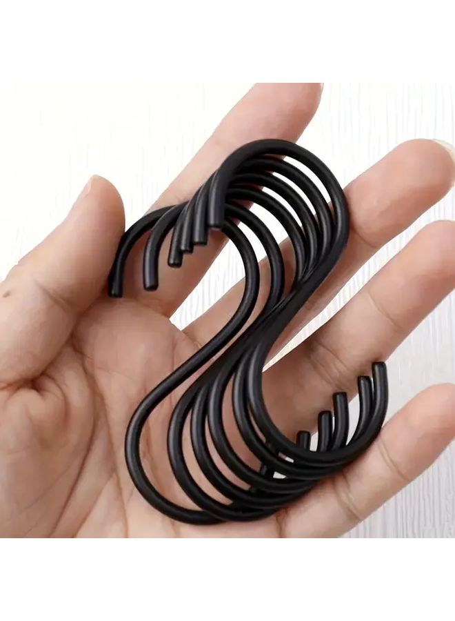 Large 10pcs Heavy Duty Stainless Steel S Hooks Rust Resistant For Hanging Kitchen Bathroom - Image 1