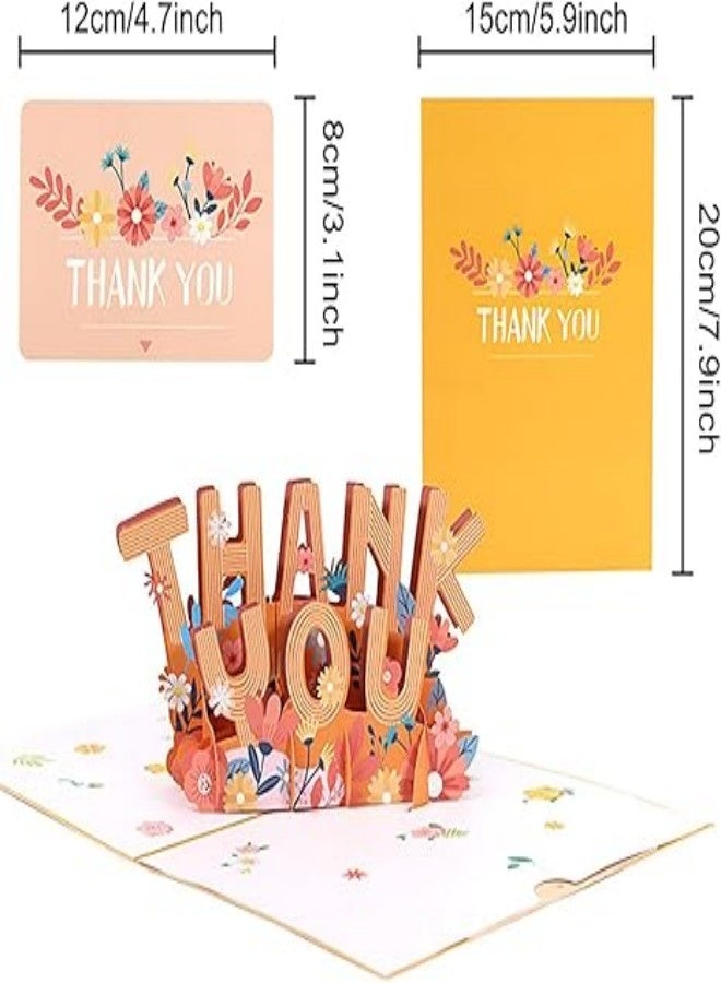 Thank You Pop Up Card, 3D Popup Thank You Gift Cards, Teacher Appreciation Card Thanks Giving Card for Parents, Friends, Colleague, Doctor - Image 5