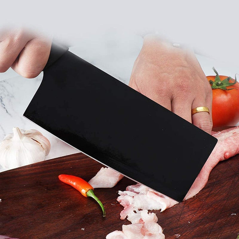 PRAYAS Pro Kitchen Knife Dishwasher Safe High Carbon German Stainless Steel Chefs Knives with Ergonomic Handle Elegant Black Knife AA AC - Image 4