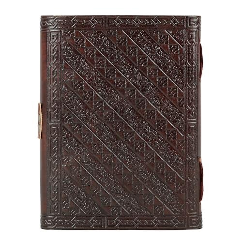 TUZECH Rayite Tree of Life with Wolves Vintage Antique Looking Genuine Handmade Leather Journal Diary Notebook Gift for Men Women Him Her 7X5 inches - Image 3