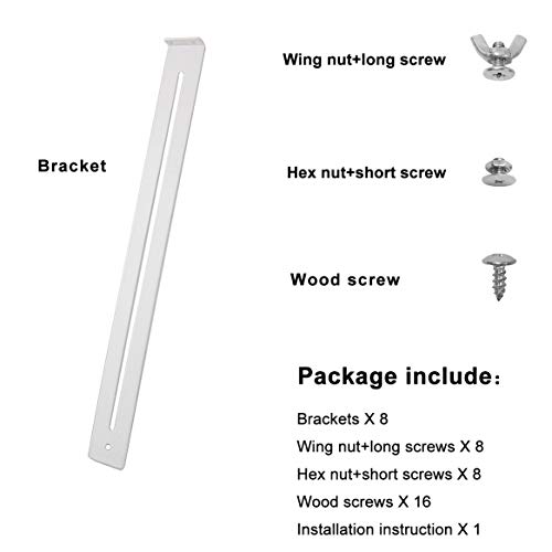 FRMSAET Drawer Repair Kit - Used to Reinforce and Repair Wooden/MDF/Chipboard Drawers Cabinet Reinforcement Heavy Duty Steel Hardware Furniture Accessories - Includes Screws (4 Pack) - Image 2