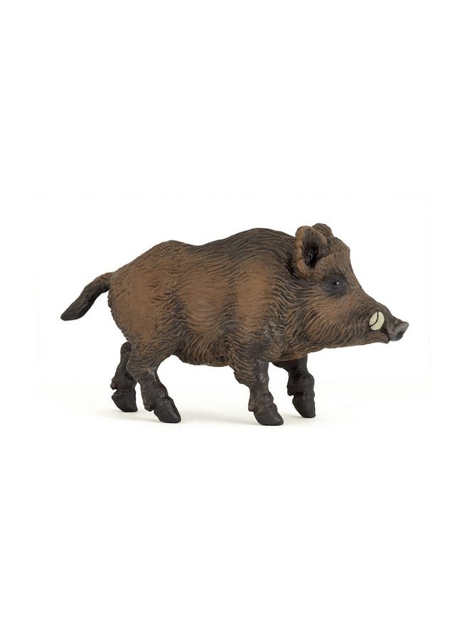 Papo Papo - Wild Boar - Realistic Plastic Figurine - 3 Years Old - Wildlife - Hand Painted - Ultra-Realistic Details - Durable and Educational - Children's Toy - Gift Idea - Wildlife Figurine  - Image 1