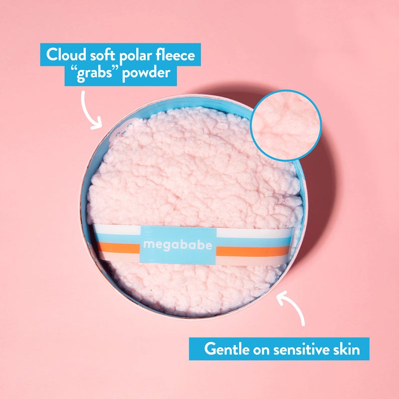 Megababe موزع بودرة ميغابيبي - وسادة بودرة | حجم كبير (6” × 3”) وسادة بودرة | البودرة تباع بشكل منفصل - Image 2