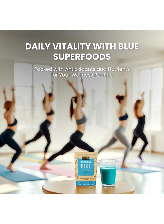 Mavella Blue Spirulina Powder with Butterfly Pea Flower & Blueberry, 100% Vegan Antioxidant Superfood for Immunity, Gut Health & Energy Support, Natural Food Coloring, 100g - Image 4