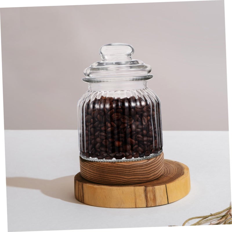 2pcs Glass Storage Jars With Airtight Lids For Cookies Snacks Dry Food - Image 3