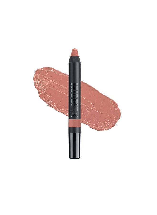 NUDESTIX - Gel Color Lip + Cheek Balm Creamy Sheer Tinted Lip Gloss + Lip Liner + Cheek Blush Multi Use Makeup Pencil Stick Hydrating High Shine Tint Shade: J Mama 0.10 Oz (2.8 G) - Image 1