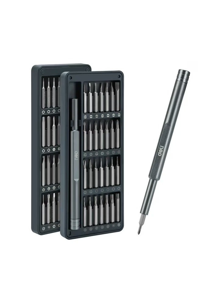 Deli 57-in-1 Small Precision Screwdriver Set, Professional Magnetic Mini Household Repair Tool Kit for Phone, Computer, Watch, Laptop, Macbook, Game Console, Eyeglass - Image 1