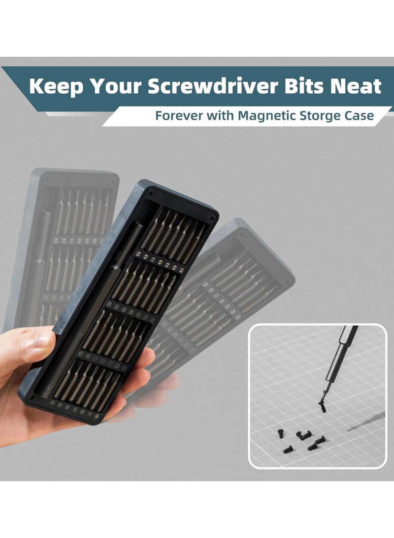 Deli 57-in-1 Small Precision Screwdriver Set, Professional Magnetic Mini Household Repair Tool Kit for Phone, Computer, Watch, Laptop, Macbook, Game Console, Eyeglass - Image 2