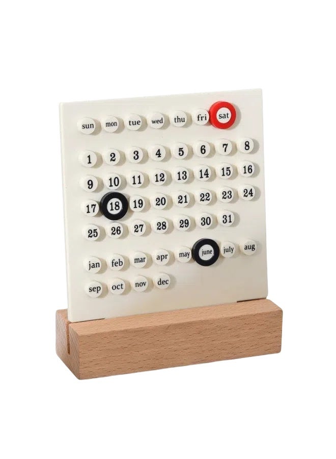 Generic Ring perpetual calendar handmade diy ring desk calendar desktop decoration office calendar  - Image 1
