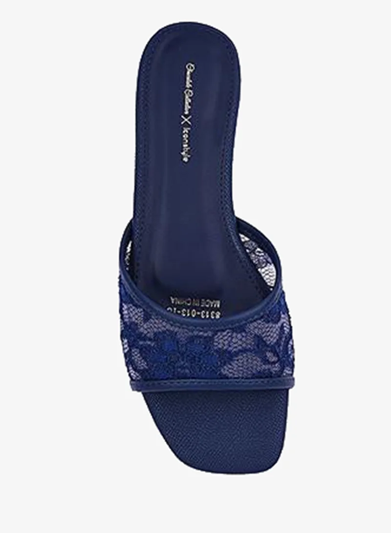 Iconstyle Navy Womens mesh slip-on sandals for Women | Best Price UAE