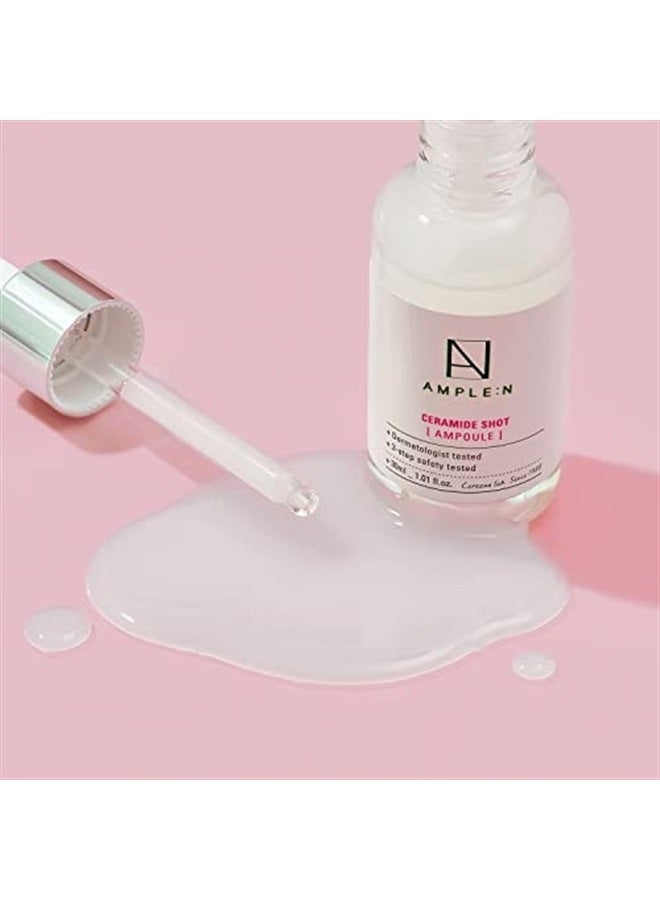 CORÉANA AMPLE:N Ceramide Shot Ampoule – Anti Aging and Hydrating Serum with Ceramide for Deep Moisturization – For Dry & Rough Skin to Reduces Wrinkles & Repairs Skin, 1.01 fl.oz. - Image 5