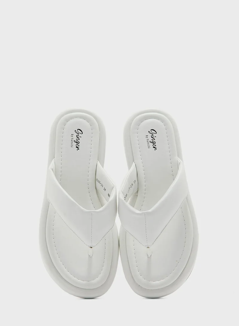 Ginger Toe Thong  Slides