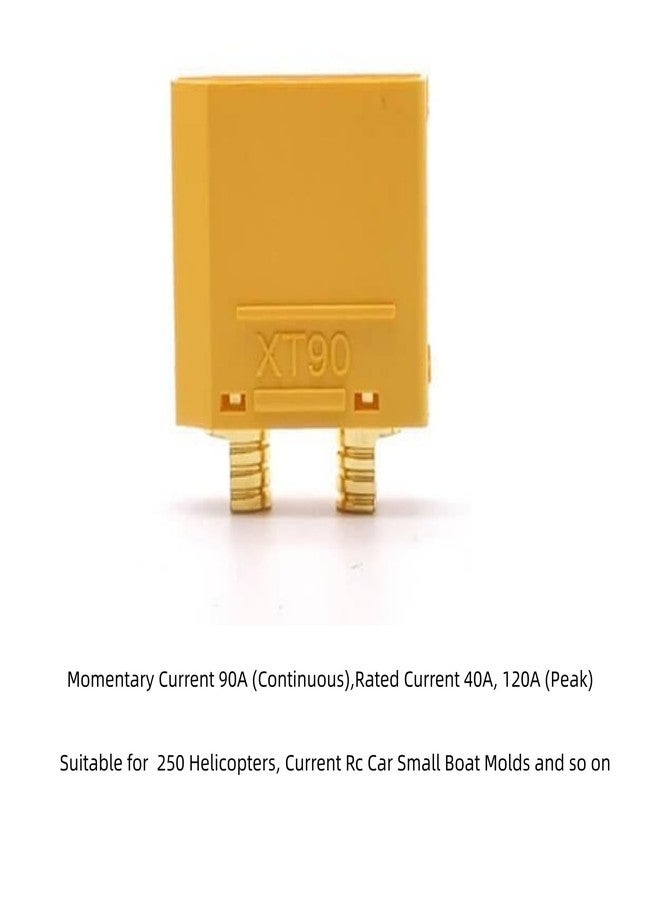 AFDHGS XT90 Connector Set with Solder Point Cover Caps (24pcs) - Upgraded Gold-Plated Copper for RC Vehicles and Electronics - Image 5