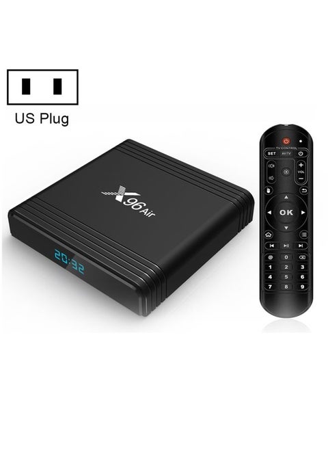 X96 Air 8K Smart TV BOX Android 9.0 Media Player with Remote Control, Quad-core Amlogic S905X3, RAM: 4GB, ROM: 32GB, Dual Band WiFi, Bluetooth, US Plug