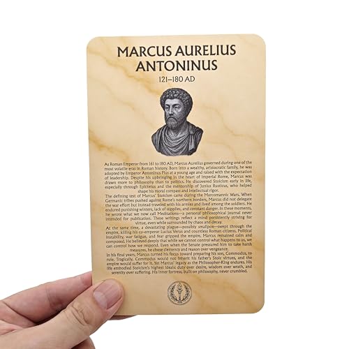 ASVP Shop 60 Stoic Quote, Reminder & Story Cards with Display Stand – Daily Inspiration for Personal Growth, Unique Gift for Men & Women, Elegant Home or Office Décor - Image 4
