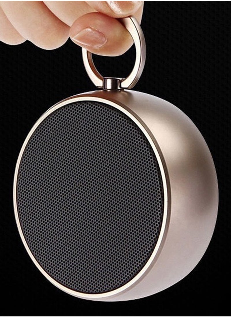 ISHWAZ - Luxurious Metal Bluetooth Speaker Mini Portable Bluetooth Speaker, Pocket Size Wireless Speaker With Impressive Volume, True Stereo and Bass, Ideal For Outdoor Indoor Use, For Smaertphones and Laptops - Image 1