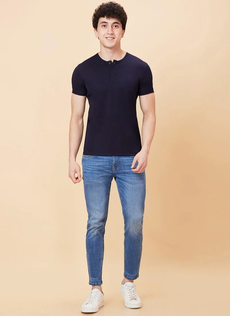 Being Human MID TONE Men Heavy Fade Clean Look Stretchable Jeans for Men | Best Price UAE