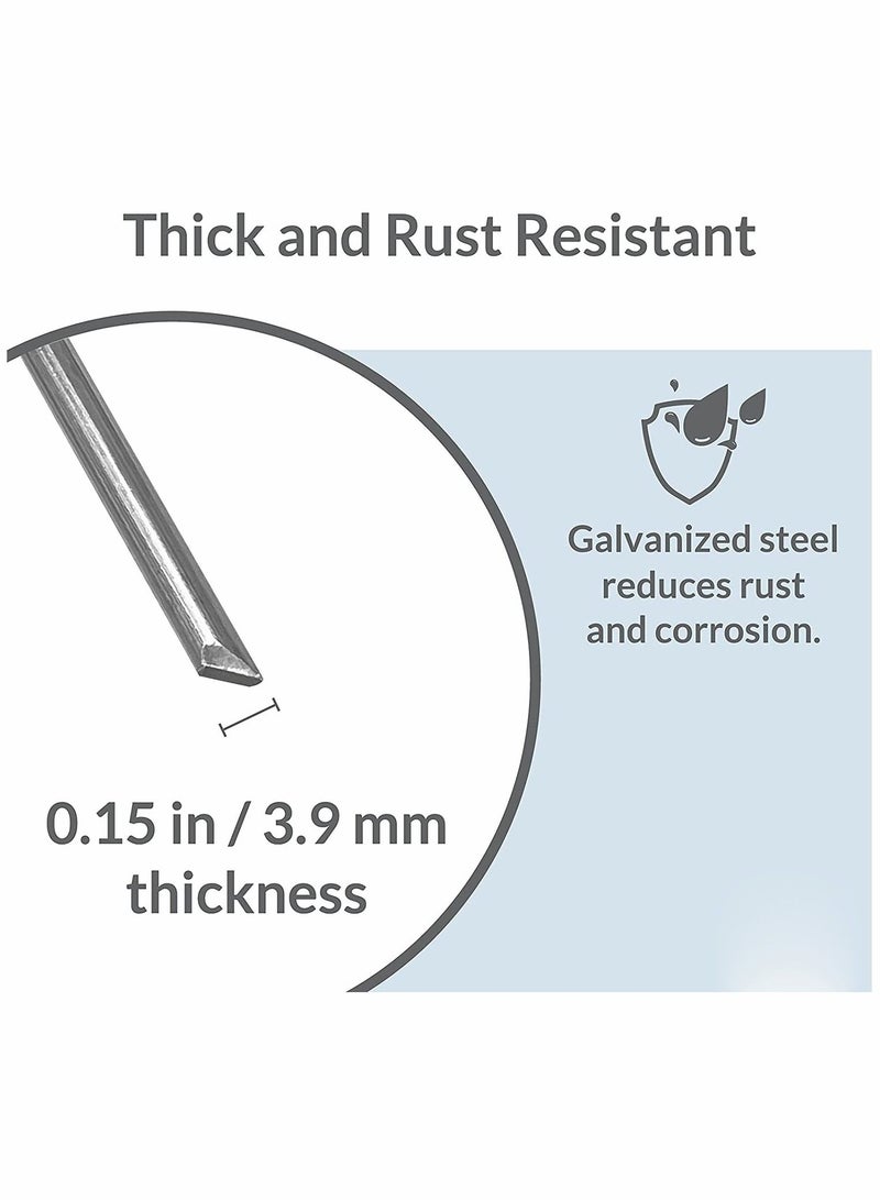 SYOSI Stakes, Gound Pegs, Garden Stakes, Tent Stakes, Metal Garden Edging Fence Hooks Pegs, Decoration Stakes, 9 inches Long, 10 Pack - Image 3