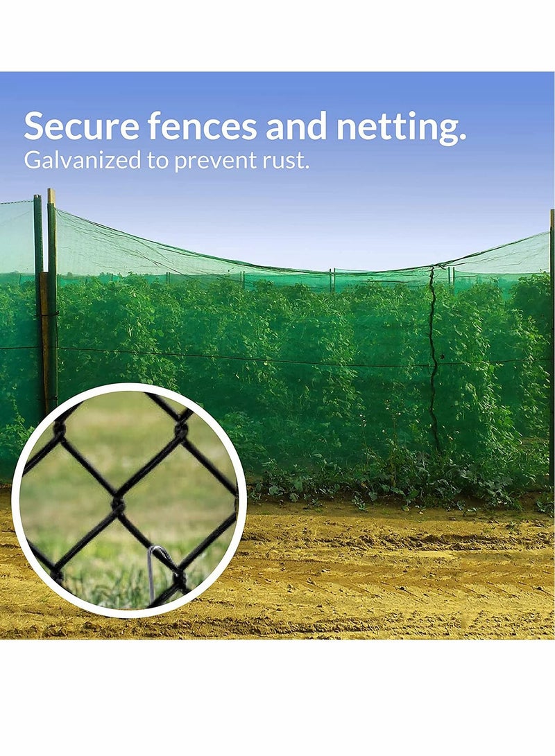 SYOSI Stakes, Gound Pegs, Garden Stakes, Tent Stakes, Metal Garden Edging Fence Hooks Pegs, Decoration Stakes, 9 inches Long, 10 Pack - Image 5