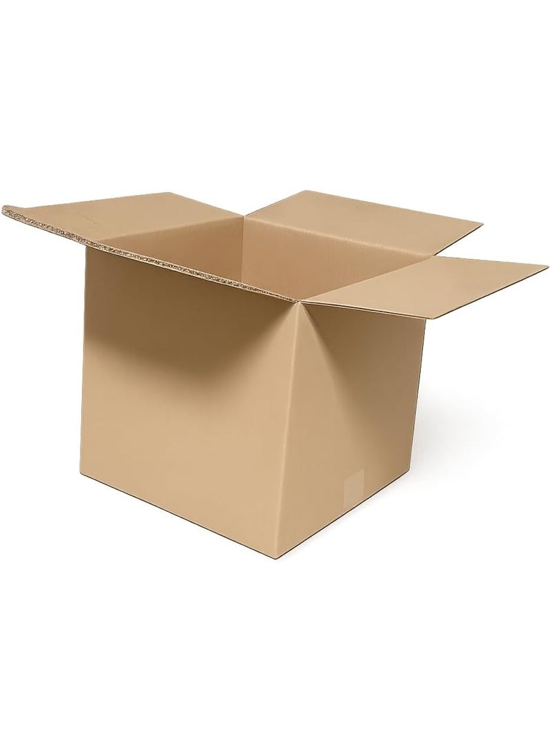 Heavy-Duty 5-Ply Double Wall Corrugated Cardboard Boxes – 44 × 44 × 44 cm Packing, Shipping & Storage Cartons, Brown (Pack of 3). - Image 3