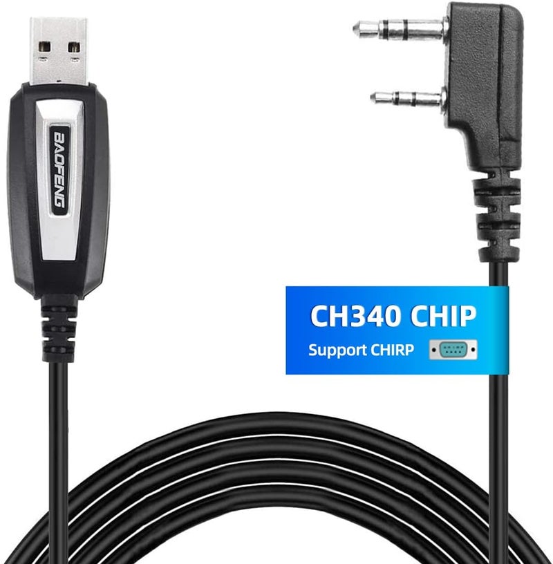 BAOFENG USB Programming Cable with CH340 Chip for UV-5R, BF-F8HP, and More - Image 2