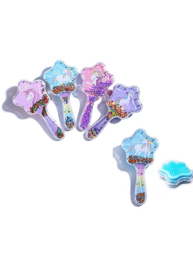 FunBlast Unicorn Comb And Brush Set Star Shaped Unicorn Glitter Hair Brush Comb For Girls Massage Hairbrush 3D Unicorn Kids Hair Brush/Hair Comb (Pack Of 1Pcs; Random Color) (Unicorn Hair Comb) - Image 4