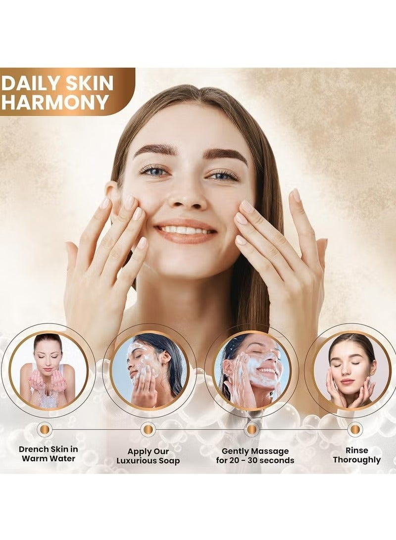 Kojic Acid Soap Dark Spot Remover, Natural Soap Bars with Turmeric, Vitamin C, Retinol & Collagen for Even and Brighter Skin Tone, Face & Body (2 Pack) - Image 4