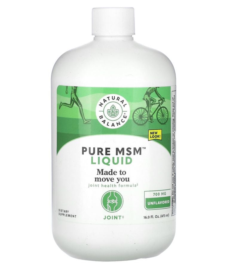 Natural Balance Pure MSM Liquid Unflavored 700 mg  16 fl oz (473 ml)