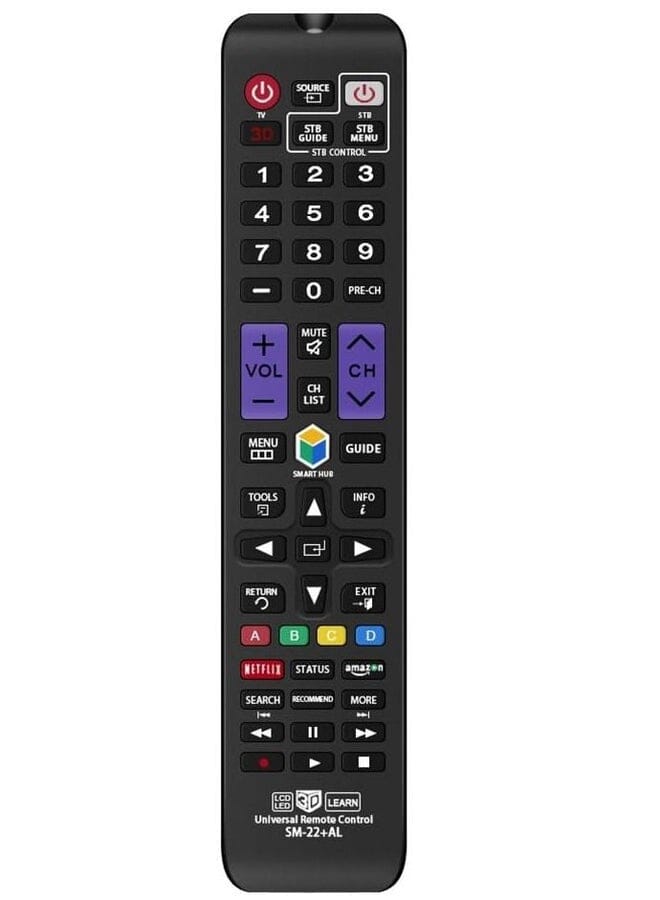 Raxoom Universal Remote Control Compatible Replacement For Samsung Tv 3D Lcd Led Hdtv Smart Tv Aa59-00666A Bn59-01178W Bn59-01199F Aa59-00638A Aa59-00637A Aa59-00594A Aa59-00600A Aa59-0 - Image 1