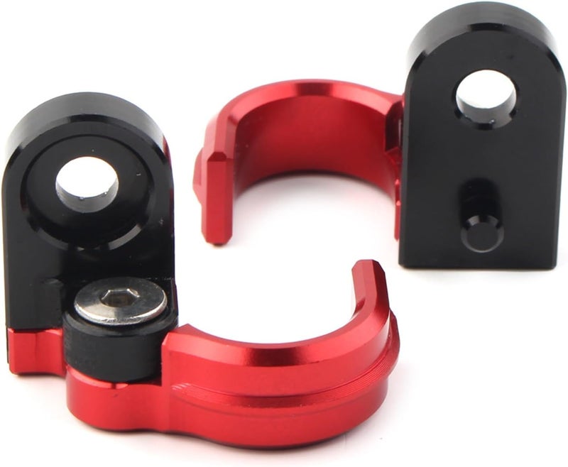 Wivplex 2Pcs Red Motorcycle Brake Line Hose Clamp - Image 2