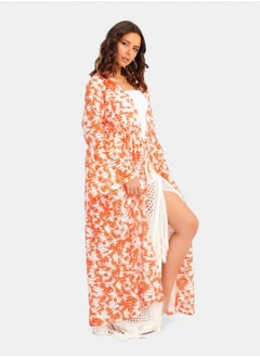 Clue Fishnet Kimono with Drawstring  - Image 2