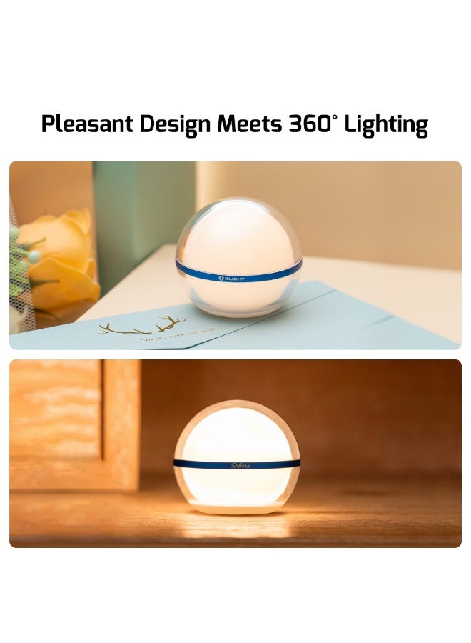 أولايت مصباح Olight Sphere المحيط، مصباح LED RGB، 75 لومن، مصباح جو 700 مللي أمبير في الساعة للاستخدام الداخلي والخارجي والتخييم - Image 1