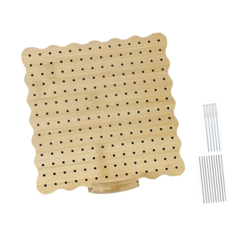 ATORSE Crochet Blocking Board Includes Rod Pins, Stand for Granny Squares Household 19.4cmx19.4cm - Image 4
