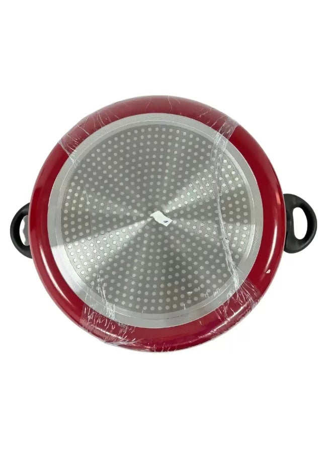 Kovar Non Stick Easy Cooking Casserole With Glass Lid 30cm- Red - Image 3