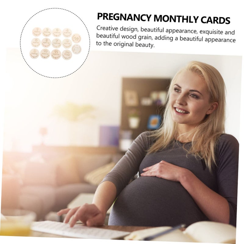 Newborn Baby Monthly Milestone Photo Cards Set For Pregnancy Keepsake Photography Props - Image 5