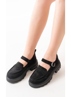 745-771 Black Suede Women's Daily High-Sole Loafer Shoes - pzsku/Z966F3D30D676463D0433Z/45/_/1730571671/aa82b34a-9f48-4738-9ae1-33fe4b900f4a